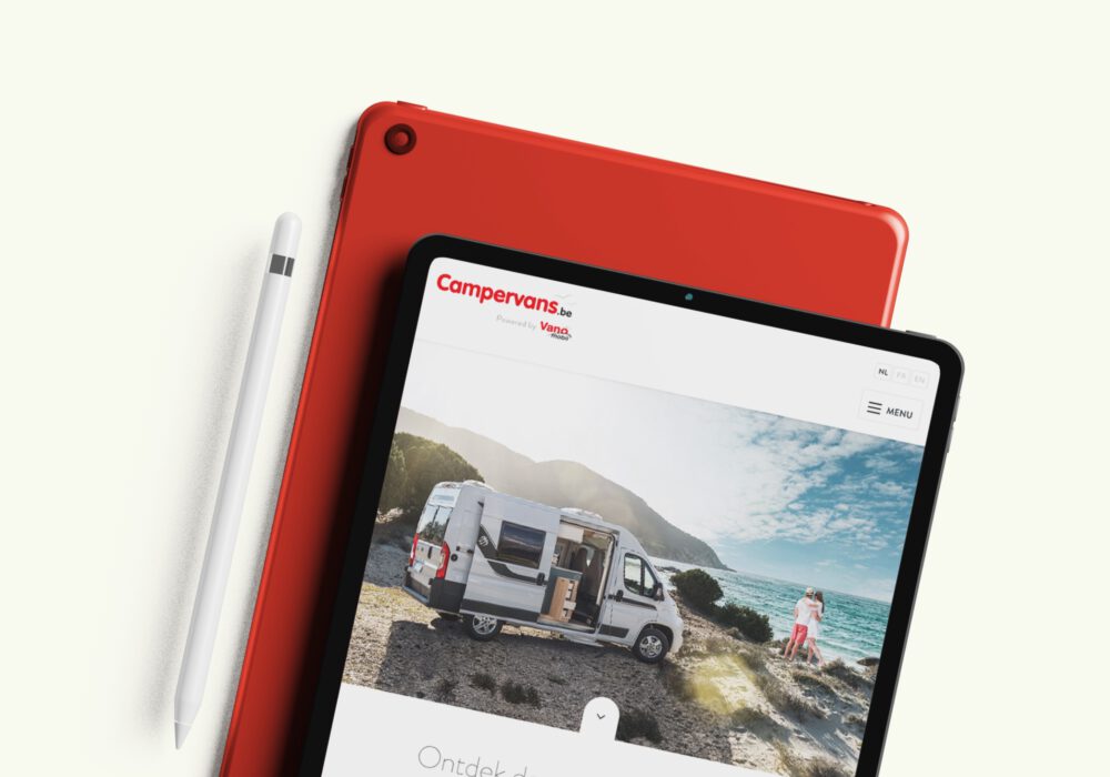 Campervans: On the road met campervans en een dynamische website