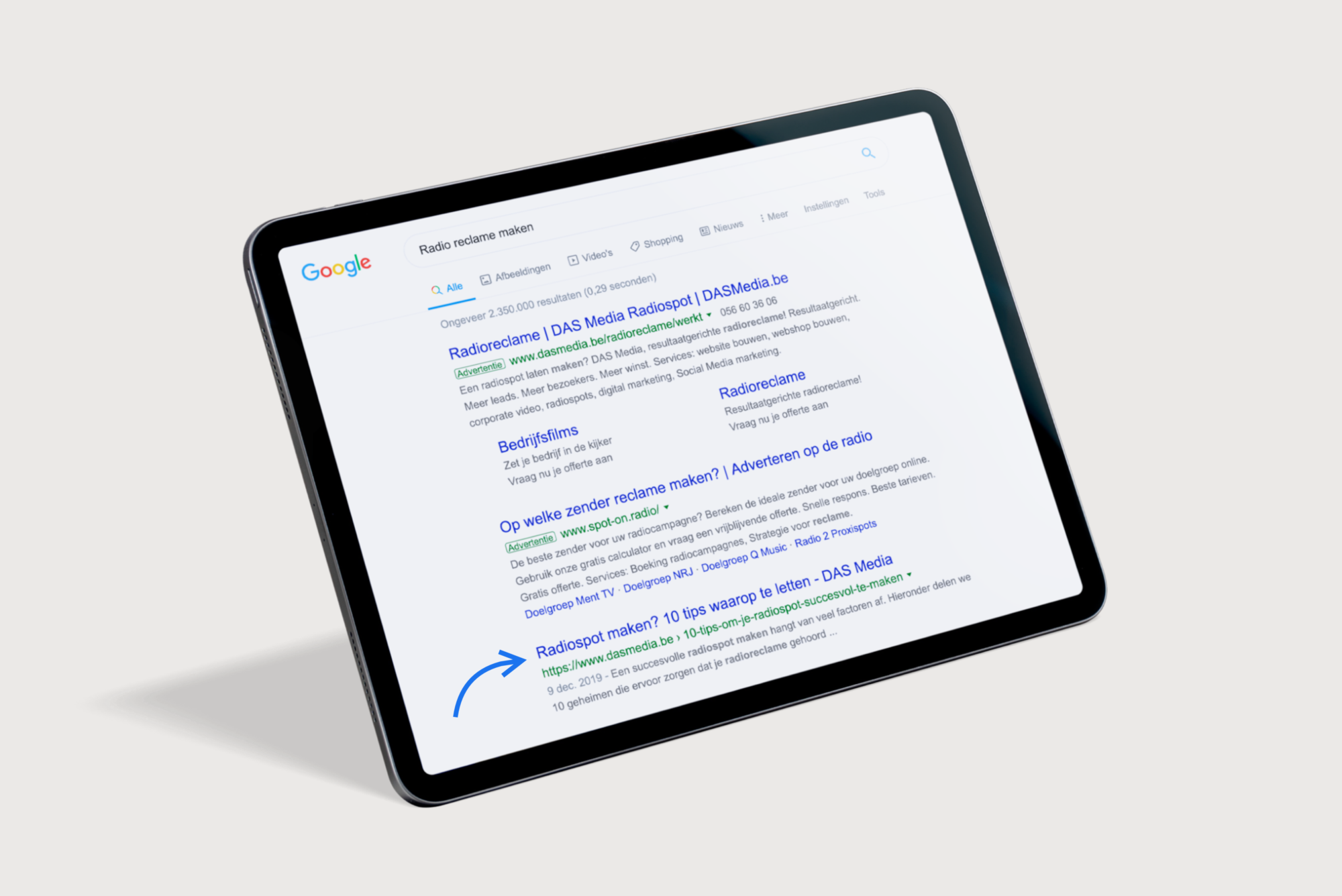 Dasmedia diensten digitale marketing SEO