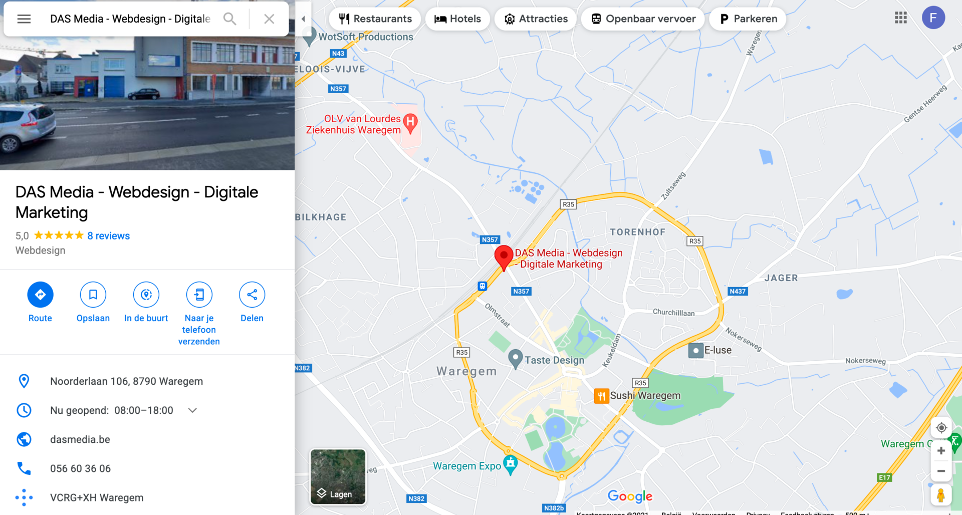DAS Media Webdesign Digitale Marketing Google Maps