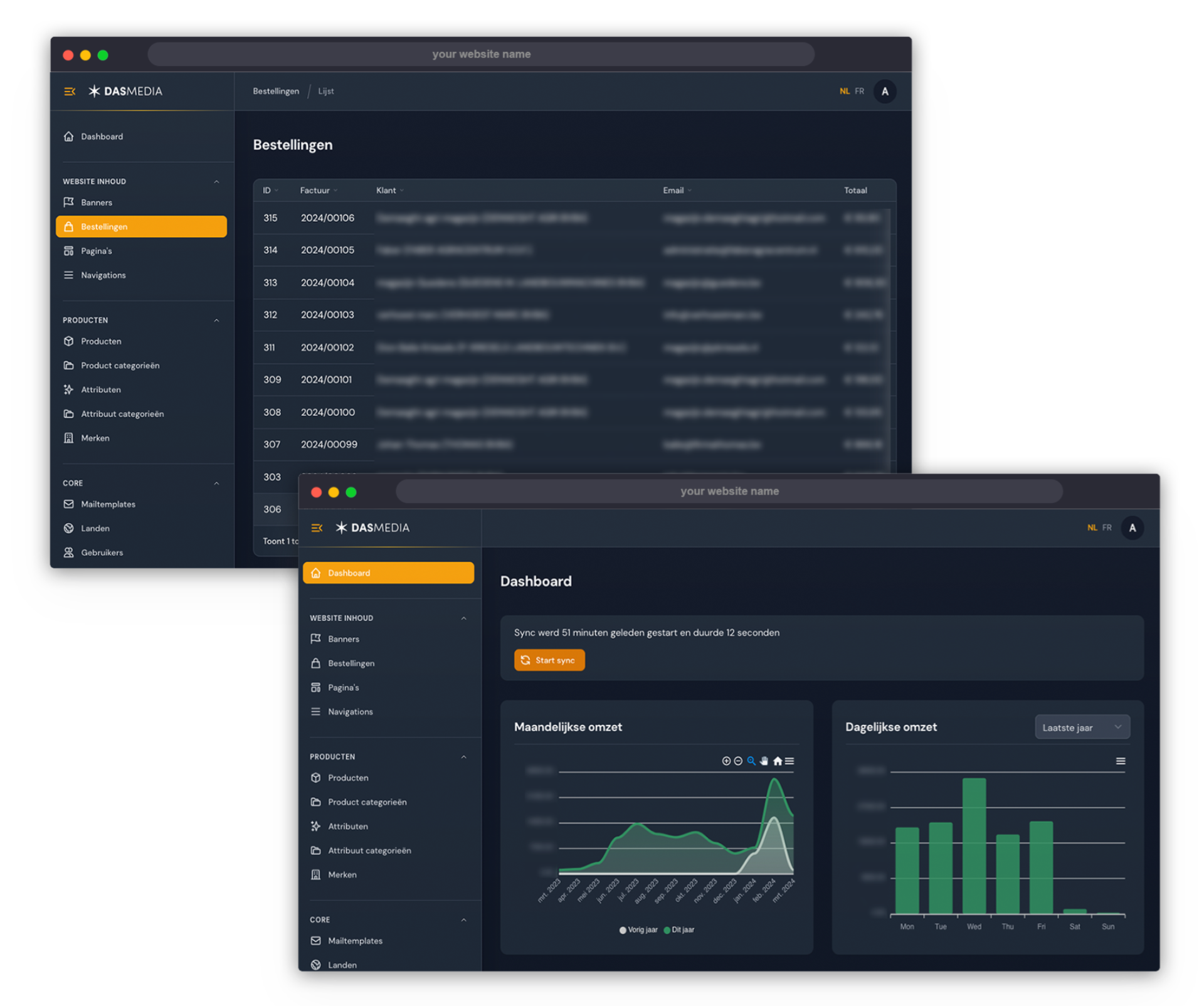 Dasmedia ecommerce fieldparts administratie