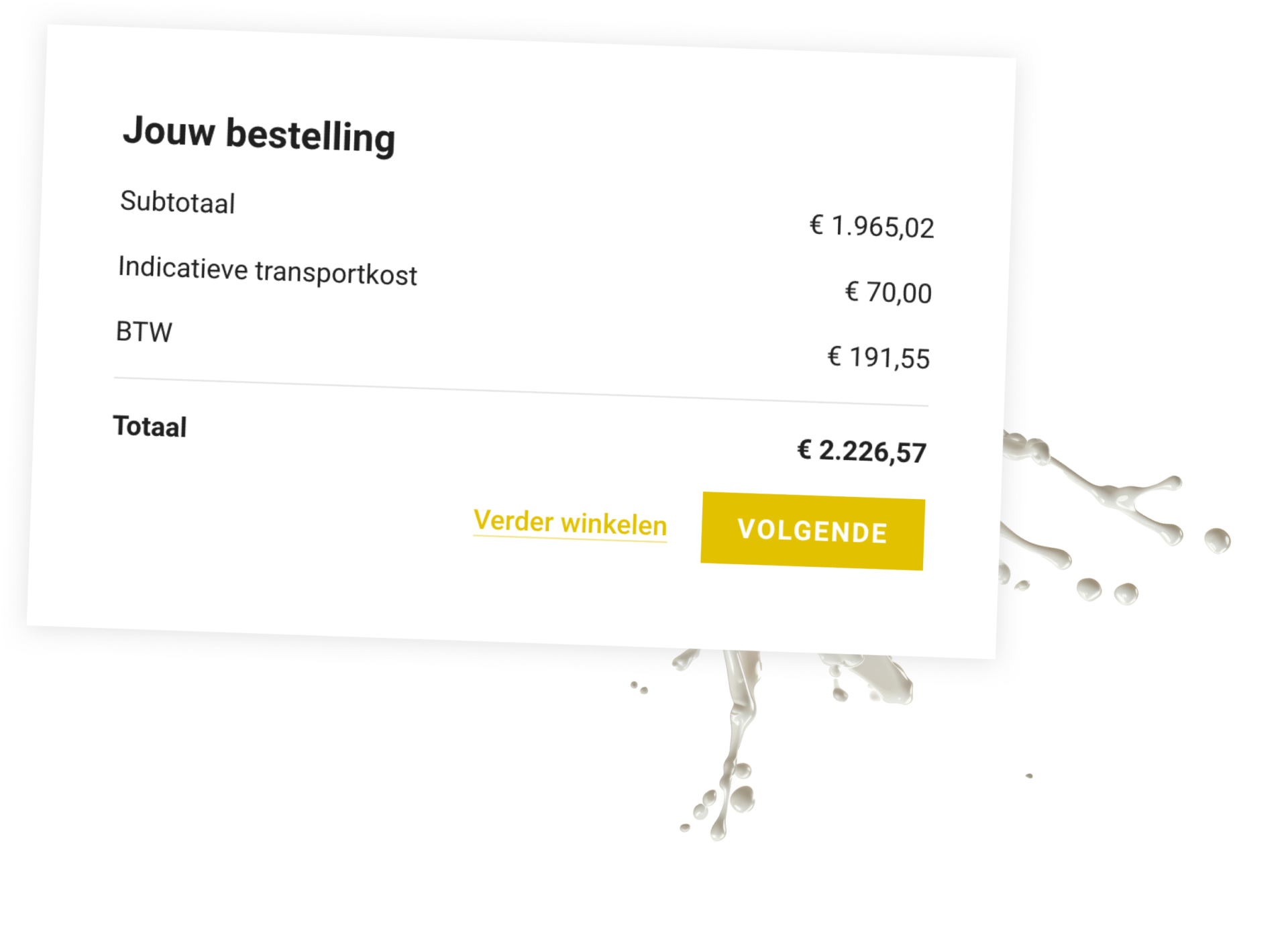 Dasmedia rademarkerdairy webshop verzendkosten