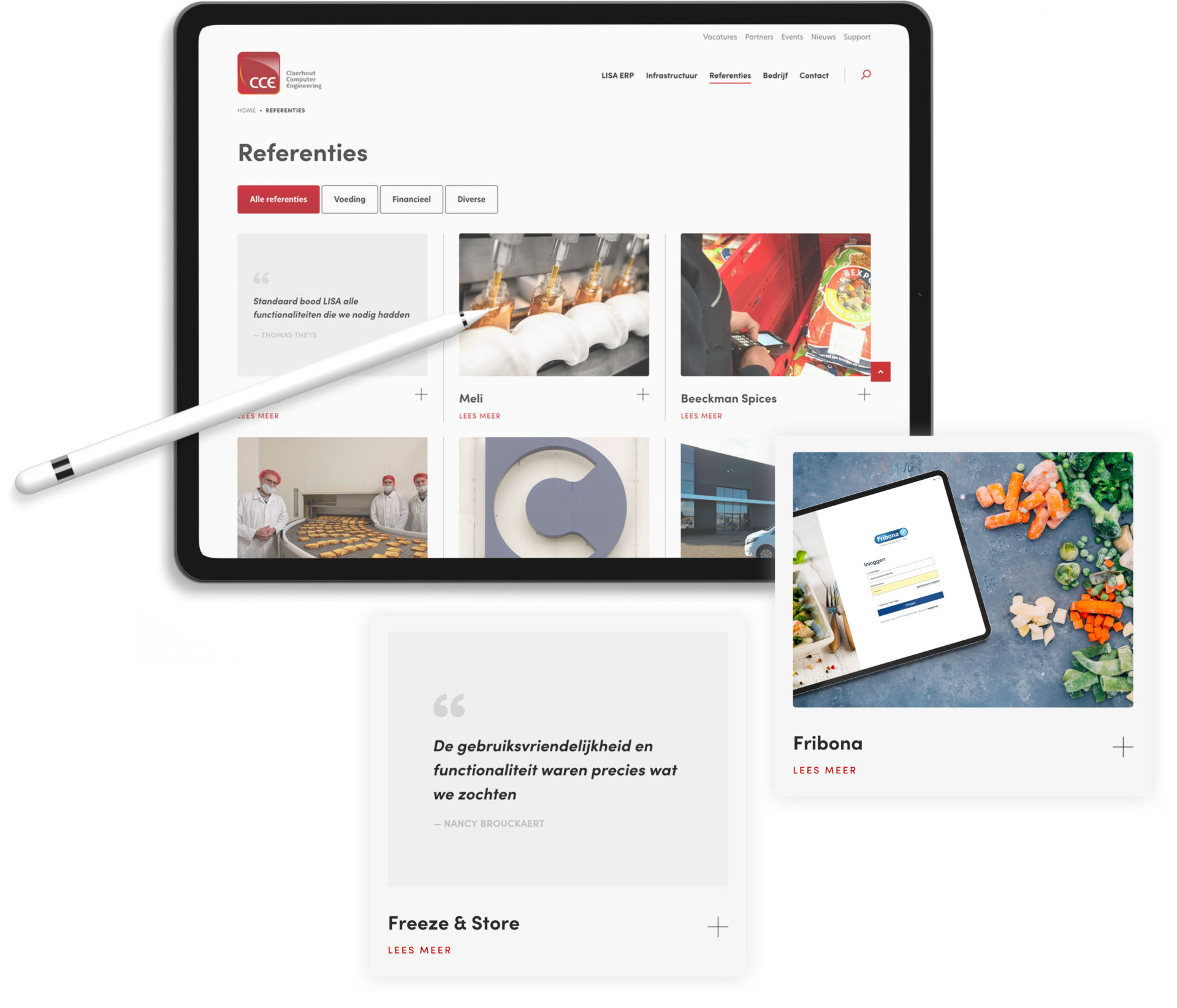 Dasmedia webshop ontwikkelen CCE referenties