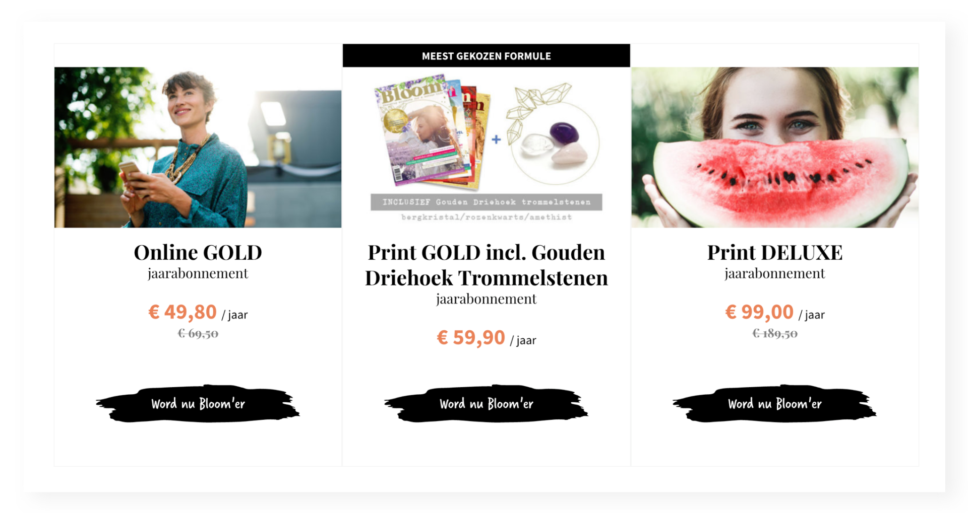 Dasmedia website ontwikkelen bloom abonnementen