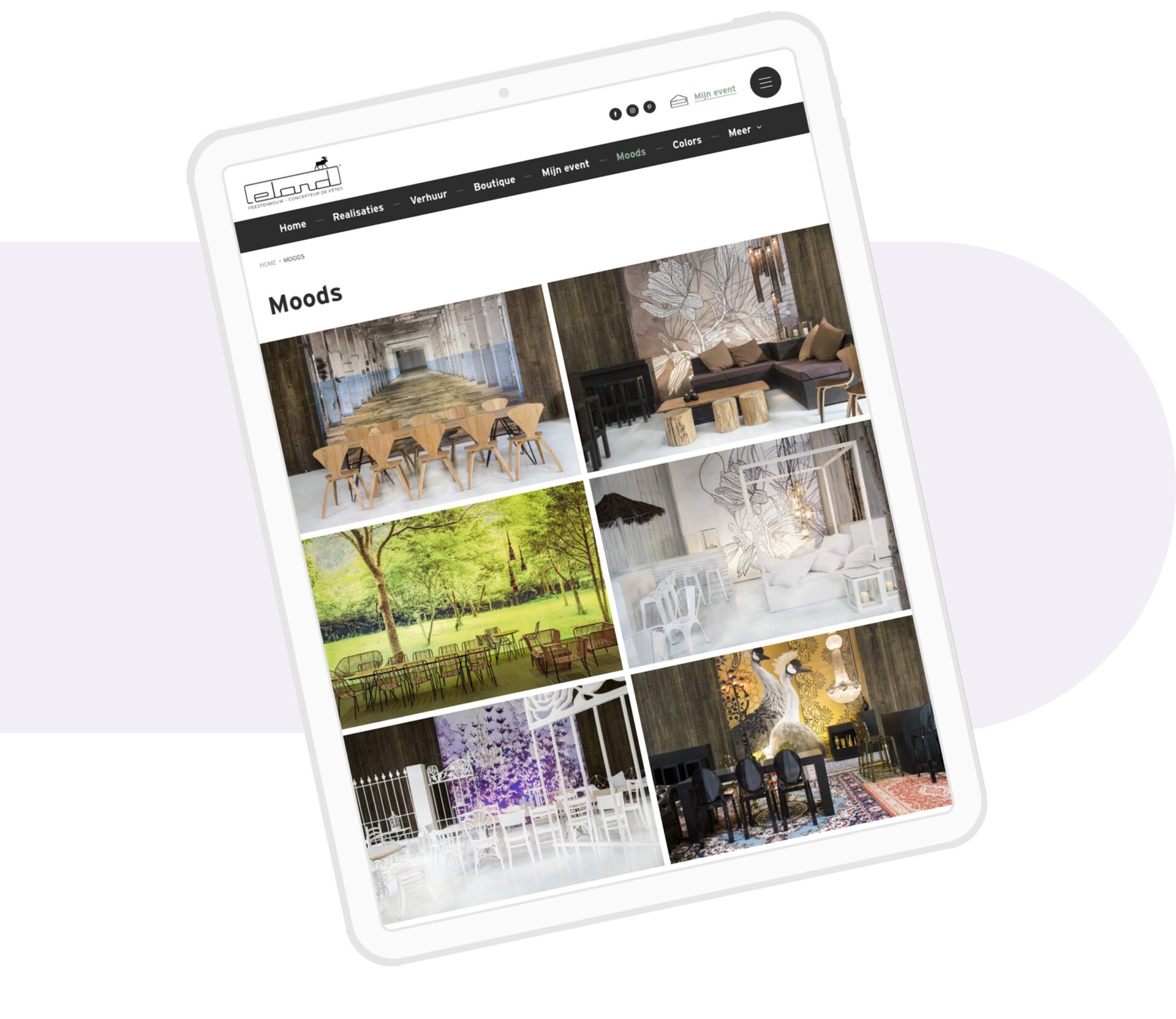 Dasmedia website ontwikkelen eland inspiratie