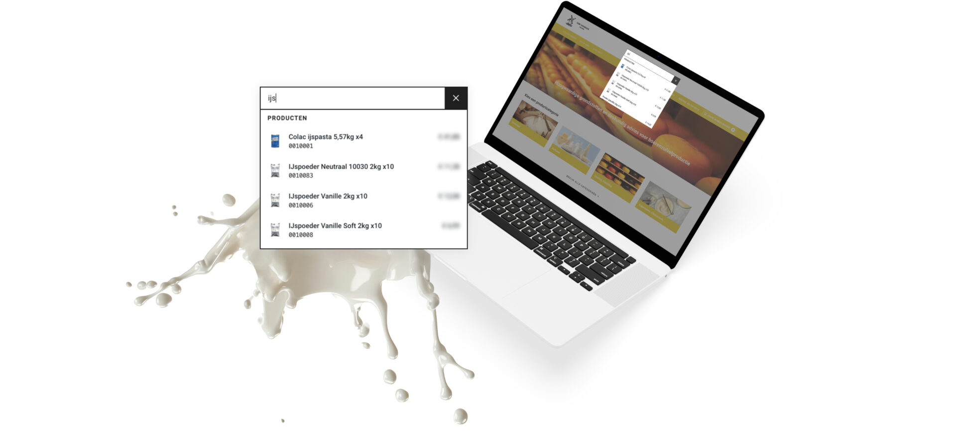 Dasmedia rademarkerdairy webshop zoekfunctie