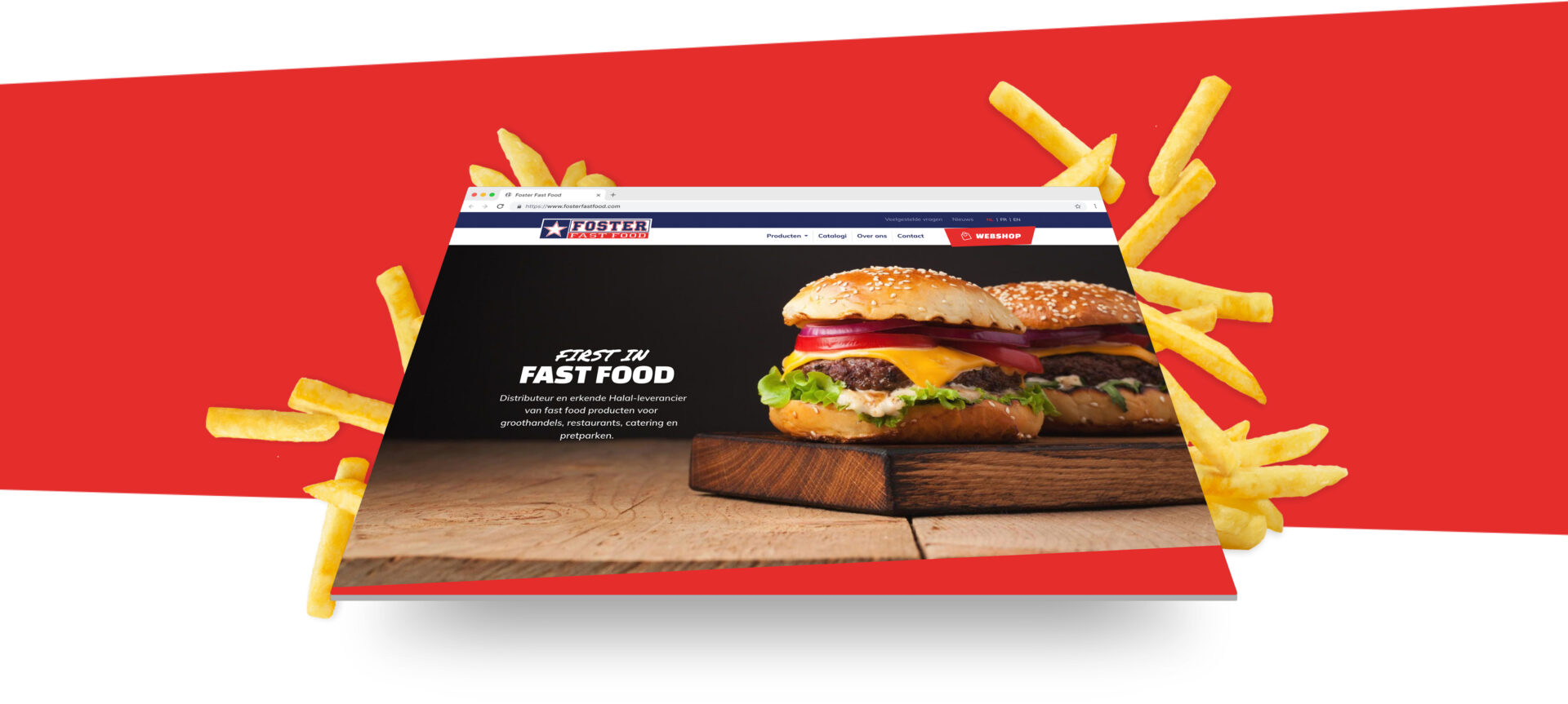 Dasmedia webshop ontwikkelen fosterfastfood device